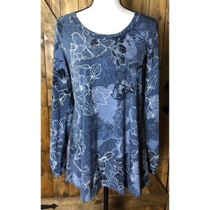 Susan Graver Weekend Printed Modal Tunic Size S